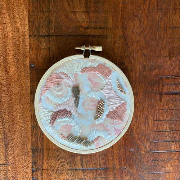 Handmade Abstract Beaded Embroidery - Picture 4 of 4